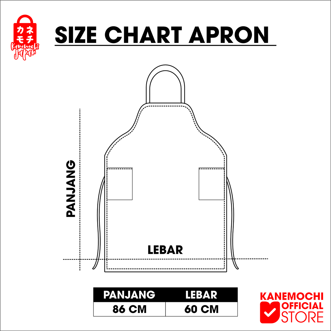 Kanemochi Apron - Kanemochi Celemek Masak Anti UV... - Gambar 2