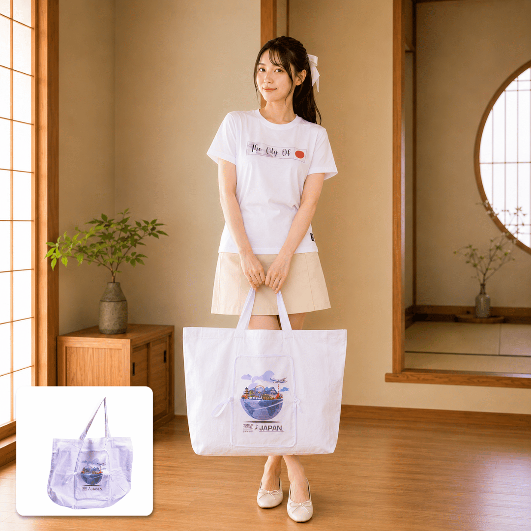 Japanese Smart Fold Bag | Tas Belanja Lipat Motif... - Gambar 13