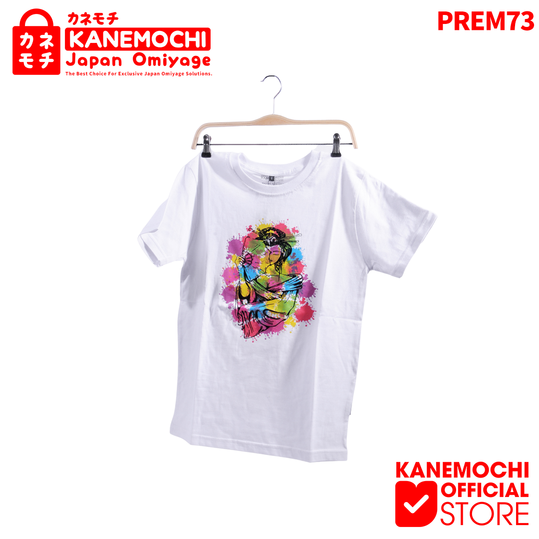 Kanemochi Japan Premium Kaos White Geisha Splash -... - Gambar 6