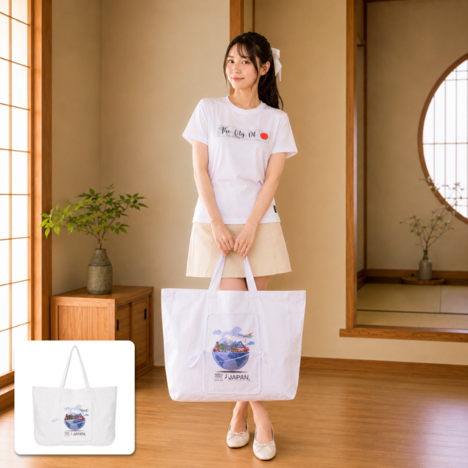 Japanese Smart Fold Bag | Tas Belanja Lipat Motif... - Gambar 6