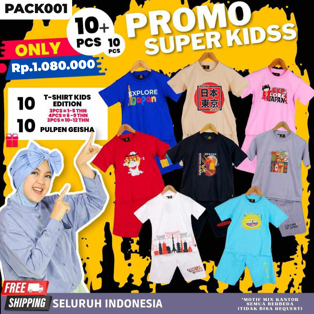 PROMO SUPER KIDS - 1O+10 PCS - KANEMOCHI JAPAN OMI...