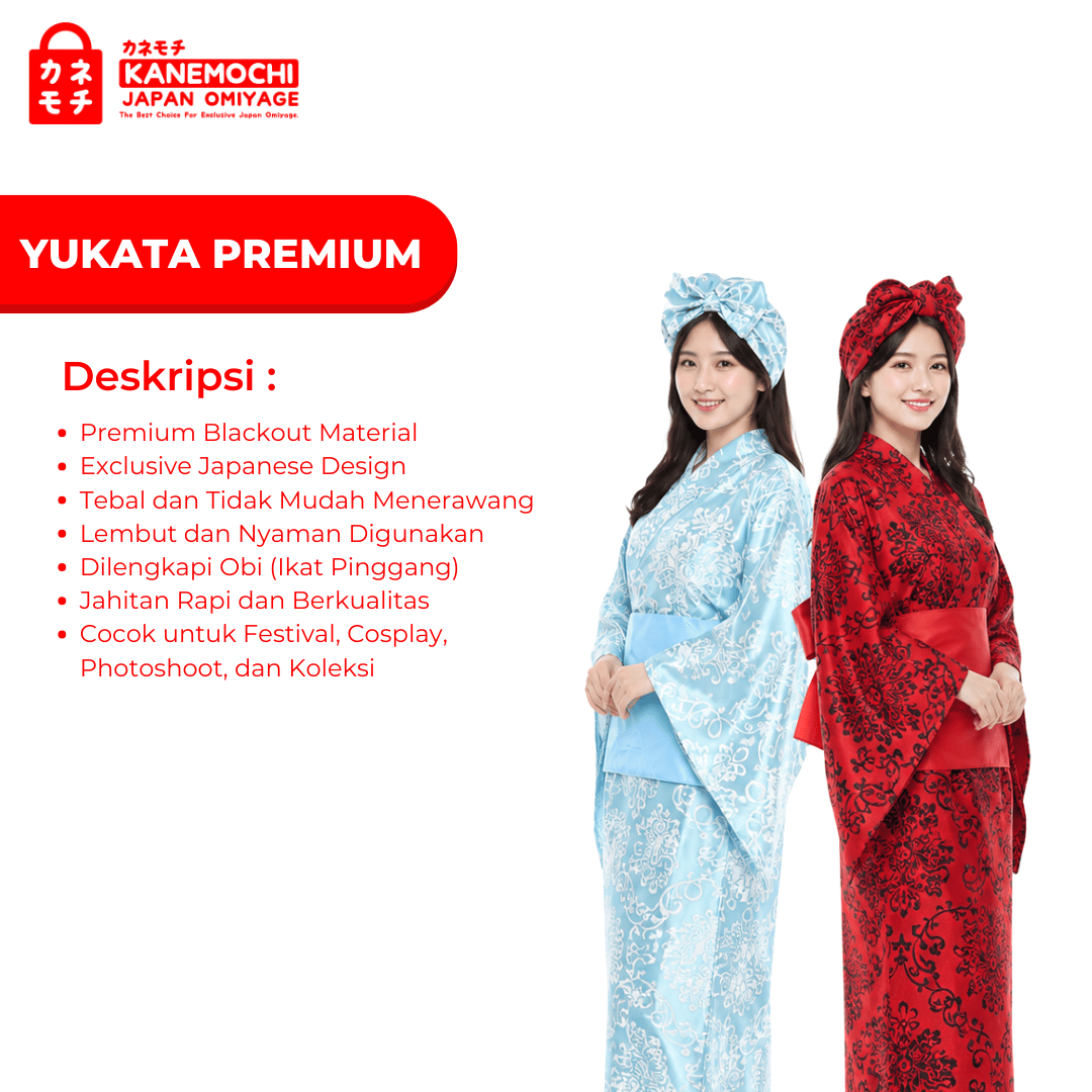 KANEMOCHI YUKATA WANITA PREMIUM - YUKATA BAJU TRAD... - Gambar 6