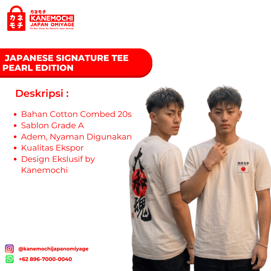 JAPANESE SIGNATURE TEE PEARL EDITION MOTIF YAMATO... - Gambar 6