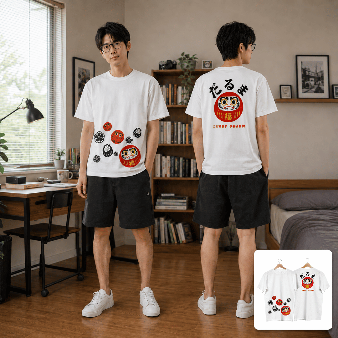 LEGACY COLLECTION TEE DARUMA (WHITE) - KAOS COMBED...