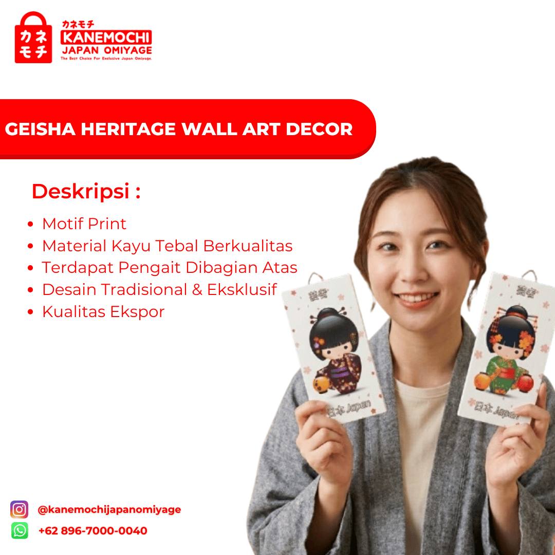 Geisha Heritage Wall Art Decor | Dekorasi Dinding... - Gambar 9