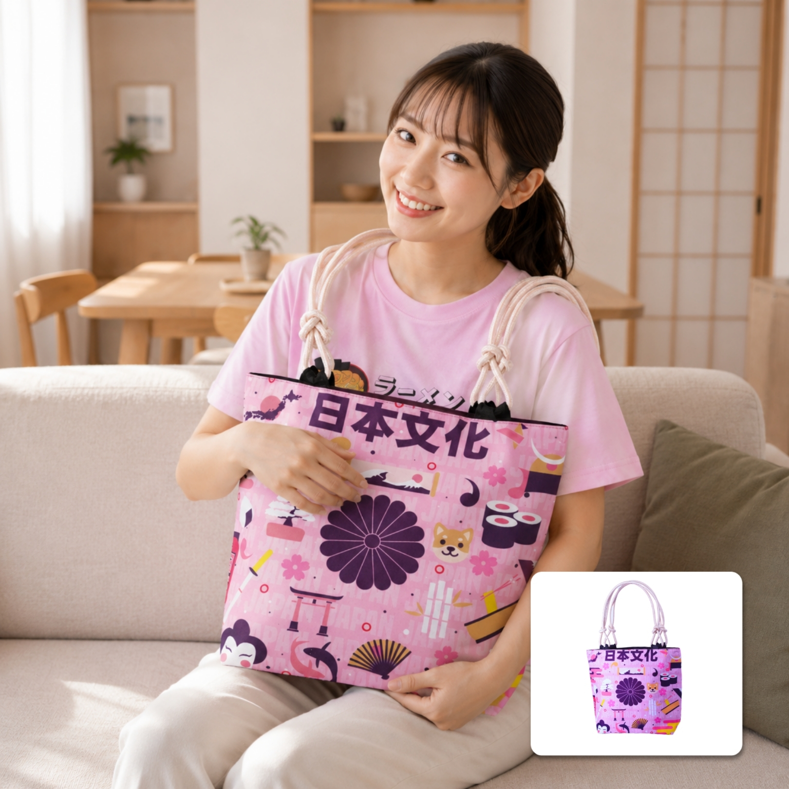 Japanese Urban Carry Totebag | Tas Jinjing Tali Su... - Gambar 2