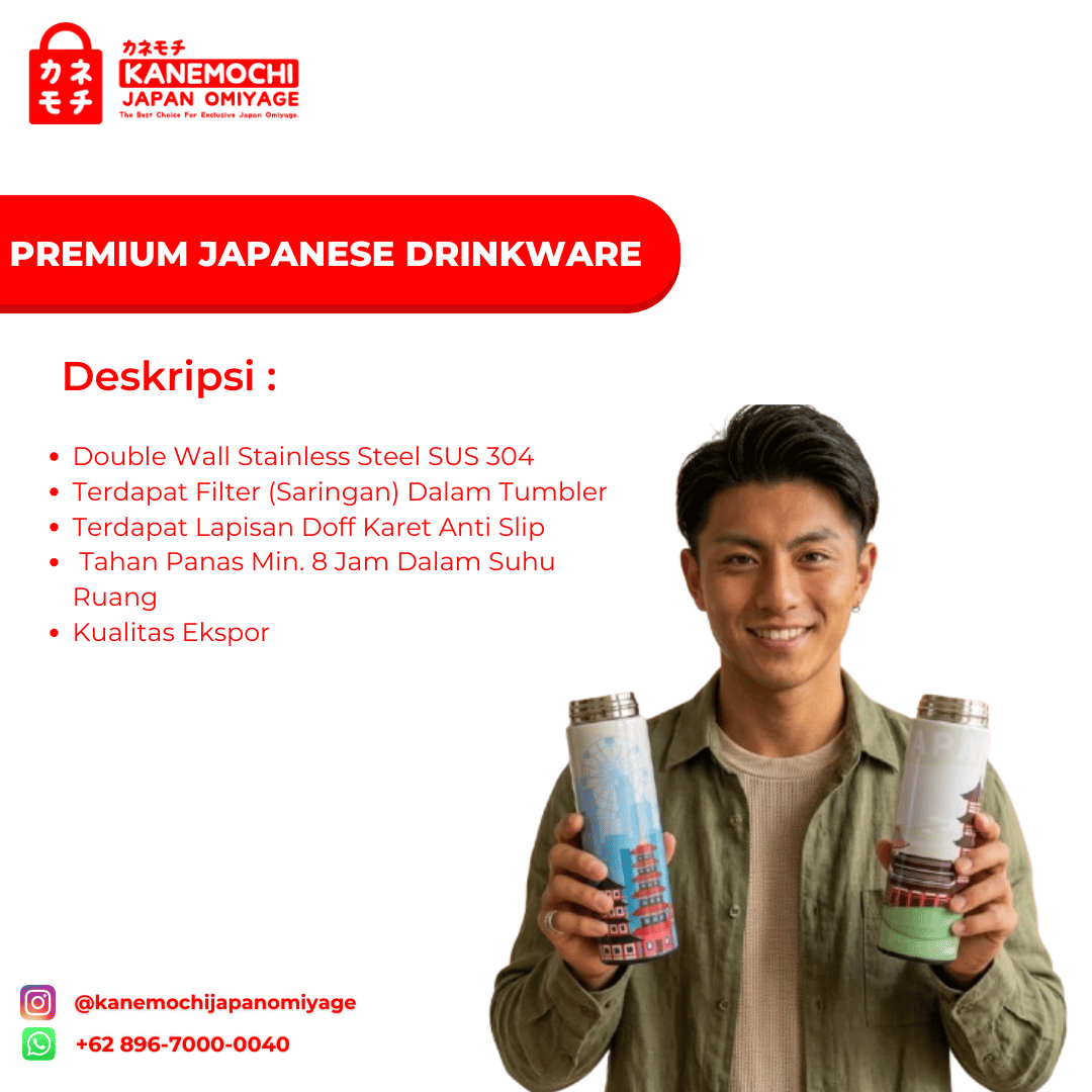 Premium Japanese Drinkware - Tumbler Stainless- Tu... - Gambar 9