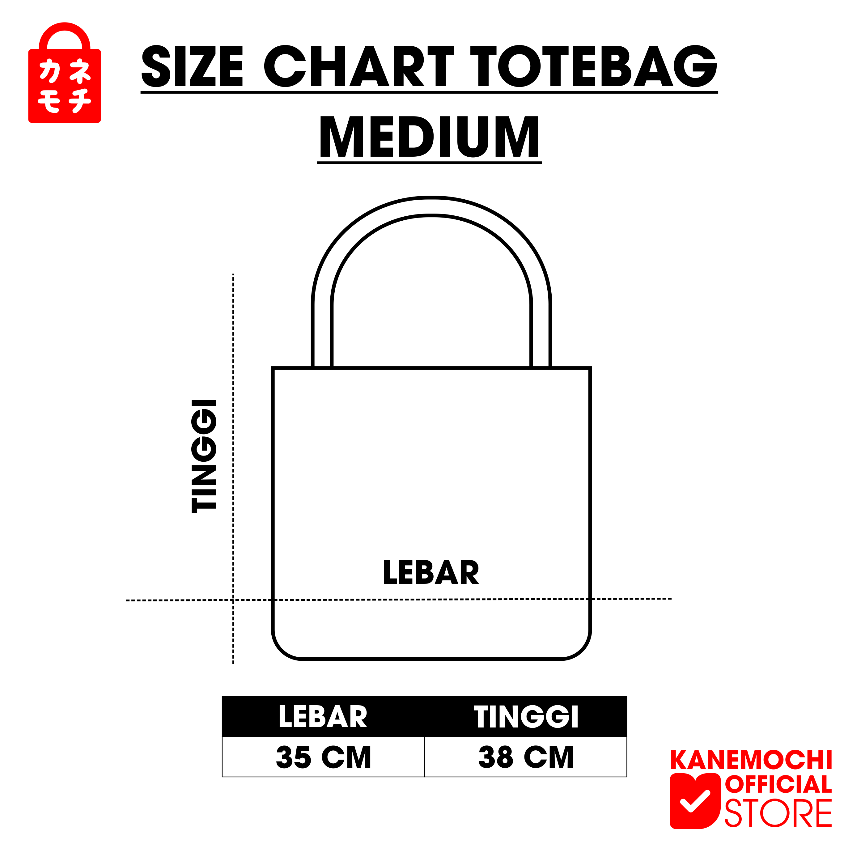 KANEMOCHI TOTEBAG MEDIUM - KANEMOCHI TAS SERBAGUNA... - Gambar 6