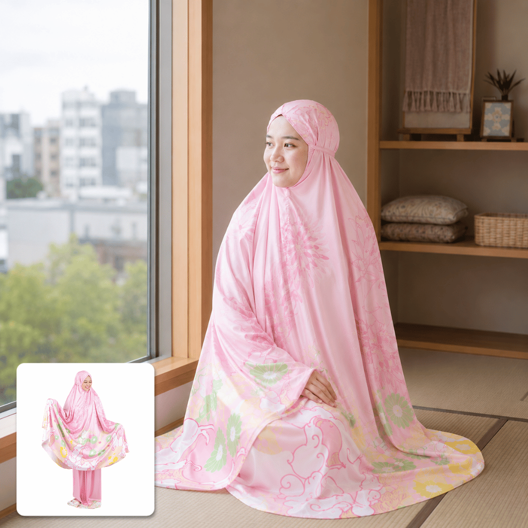 KYOTO BLOSSOM PRAYER COLLECTION - MUKENA ARMANI SI... - Gambar 2