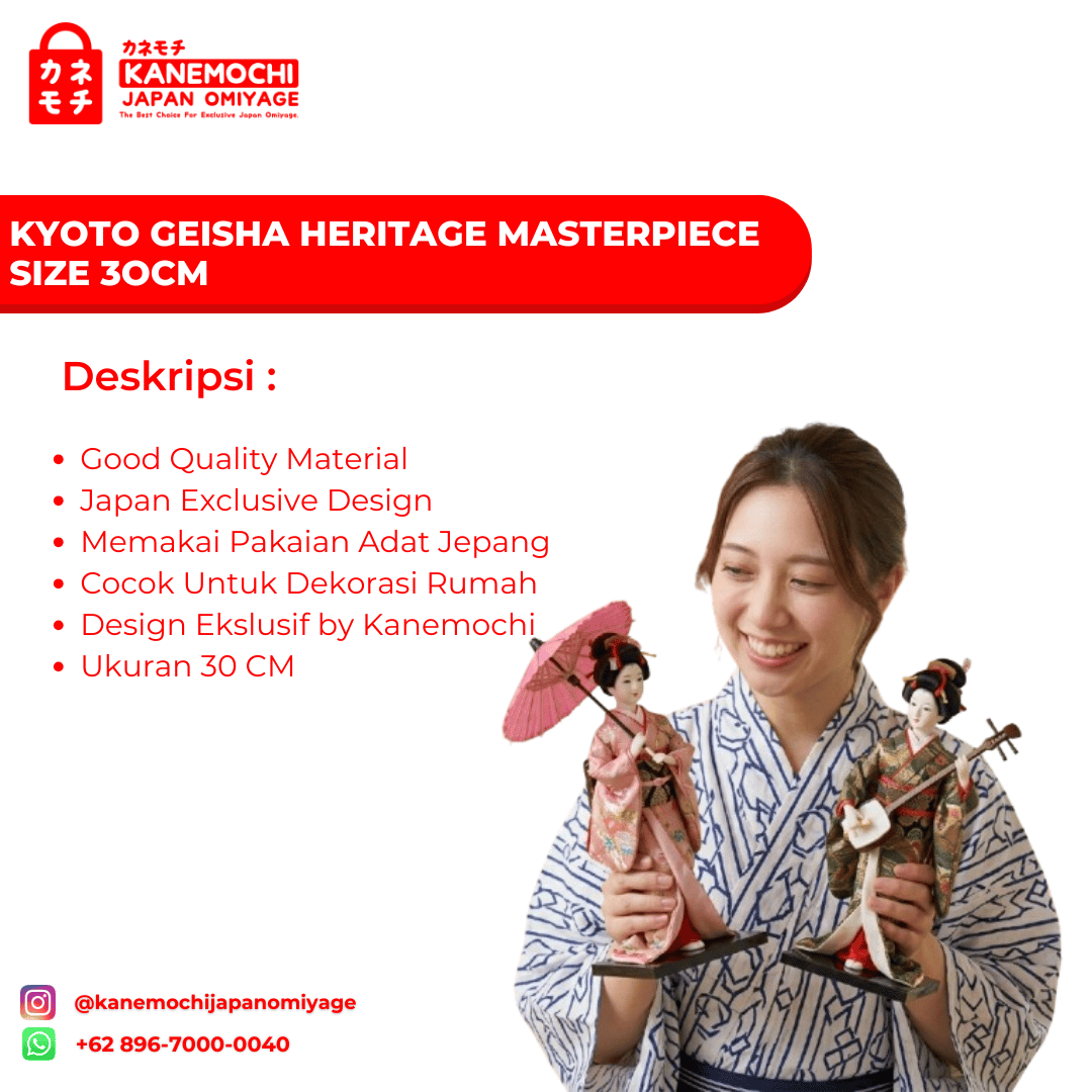 Kyoto Geisha Heritage Masterpiece Size 30 CM | Pat... - Gambar 10