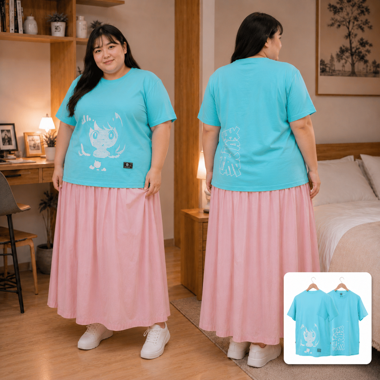 IMPERIAL COLLECTION TEE KAZOKU (BLUE) - KAOS COMBA... - Gambar 2