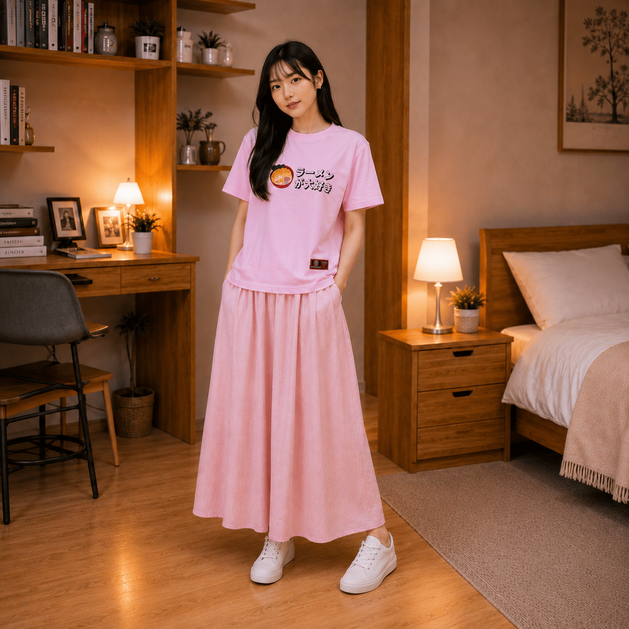 LEGACY COLLECTION TEE RAMEN NEKO JAPAN (PINK) - KA... - Gambar 2