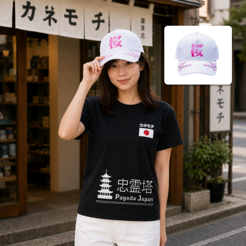 Japanese Signature Hat | Topi Pria Wanita Kekinian... - Gambar 2