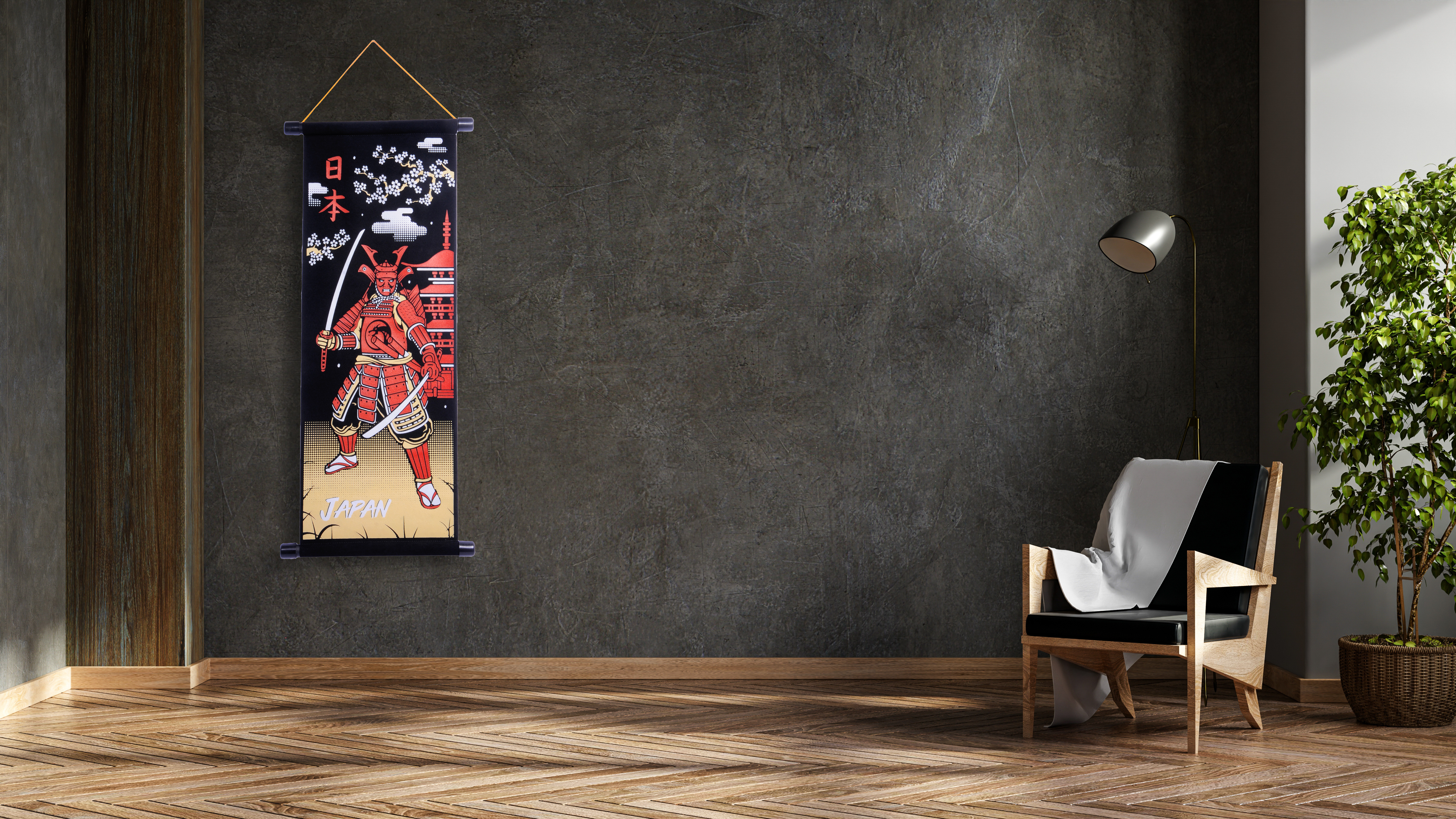 KANEMOCHI KAKEJIKU RED SAMURAI JAPAN - HIASAN DIND... - Gambar 2