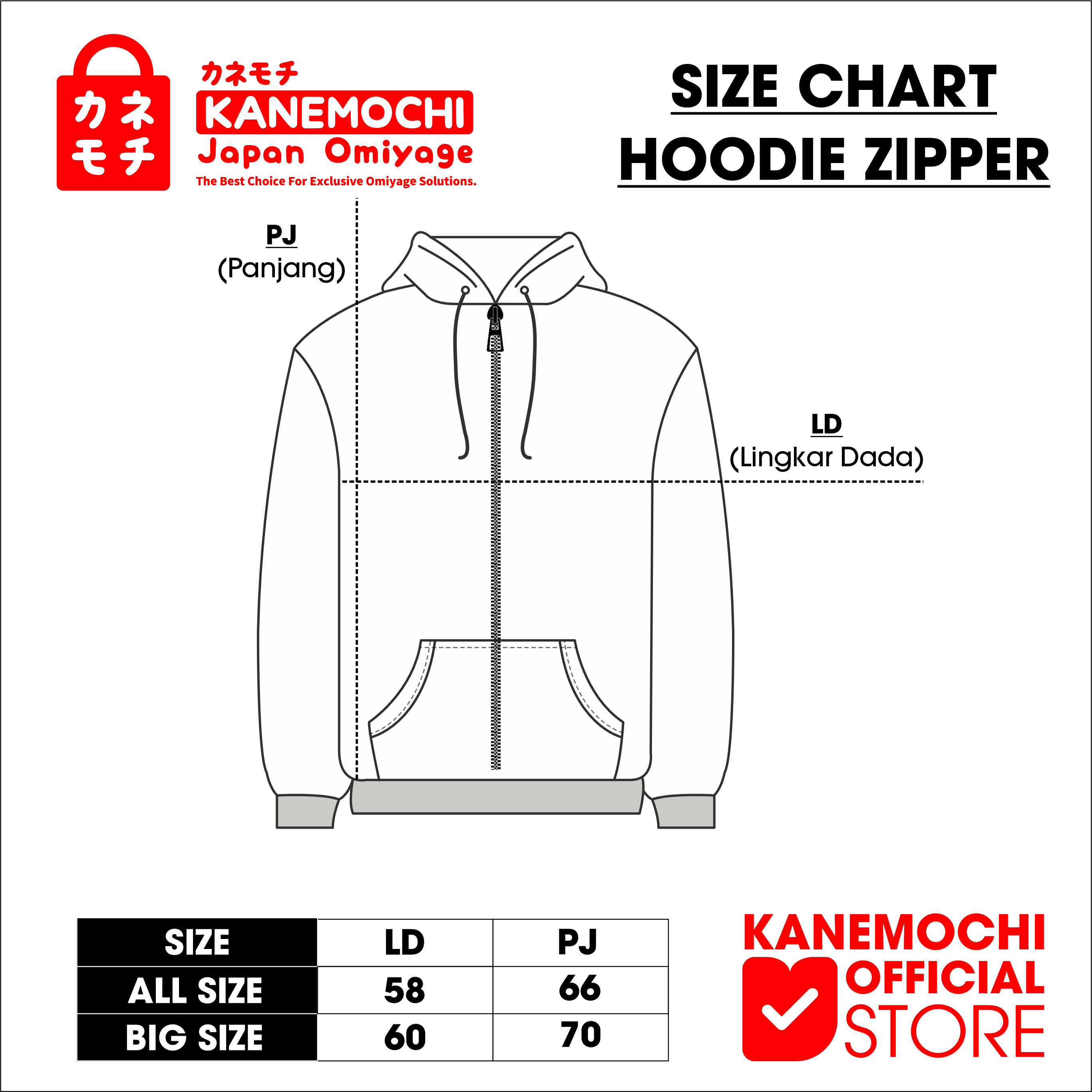 KANEMOCHI HOODIE PULLOVER AISHITERU JAPAN ALL SIZE... - Gambar 7