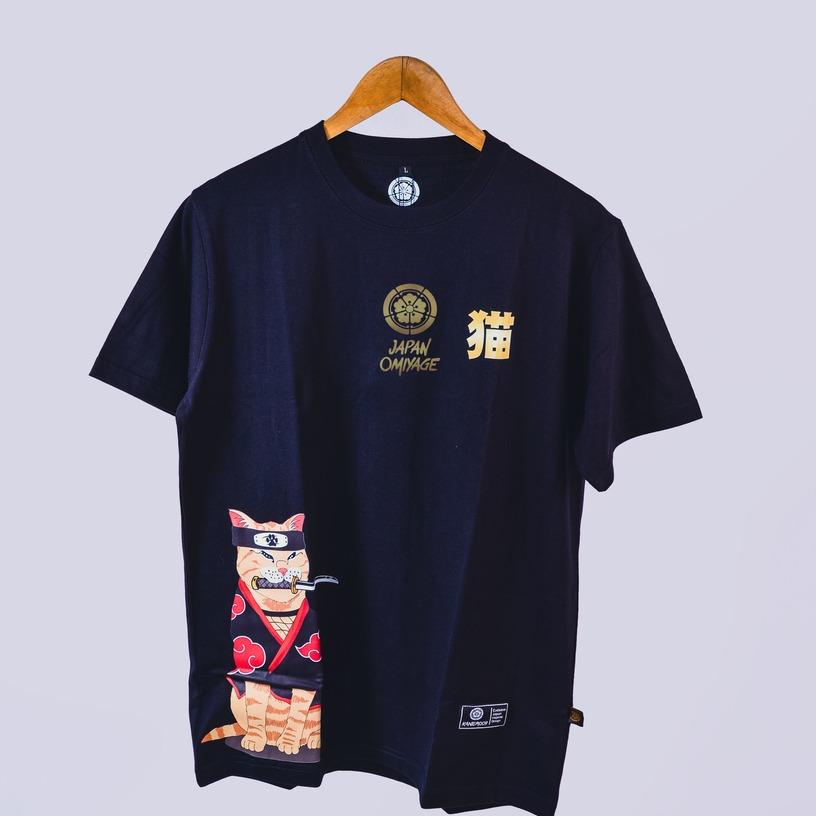 KANEMOCHI T-SHIRT / KAOS JAPAN LUXURY SAMURAI NEKO... - Gambar 3