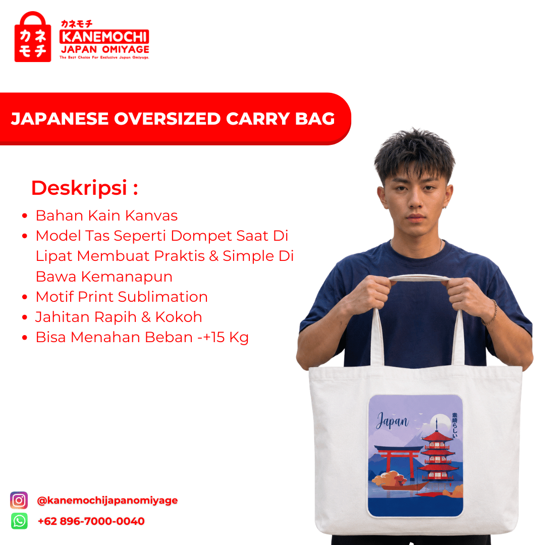 Japanese Smart Fold Bag | Tas Belanja Lipat Motif... - Gambar 35
