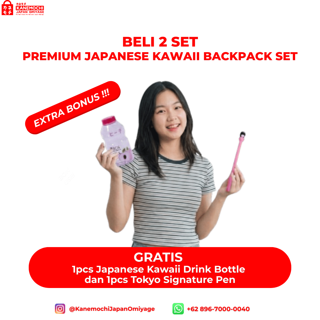 Premium Japanese Kawaii Backpack Set | Tas Sekolah... - Gambar 13