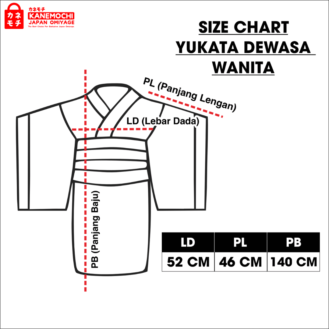 YUKATA WANITA DEWASA - YUKATA BAJU TRADISIONAL JEP... - Gambar 2