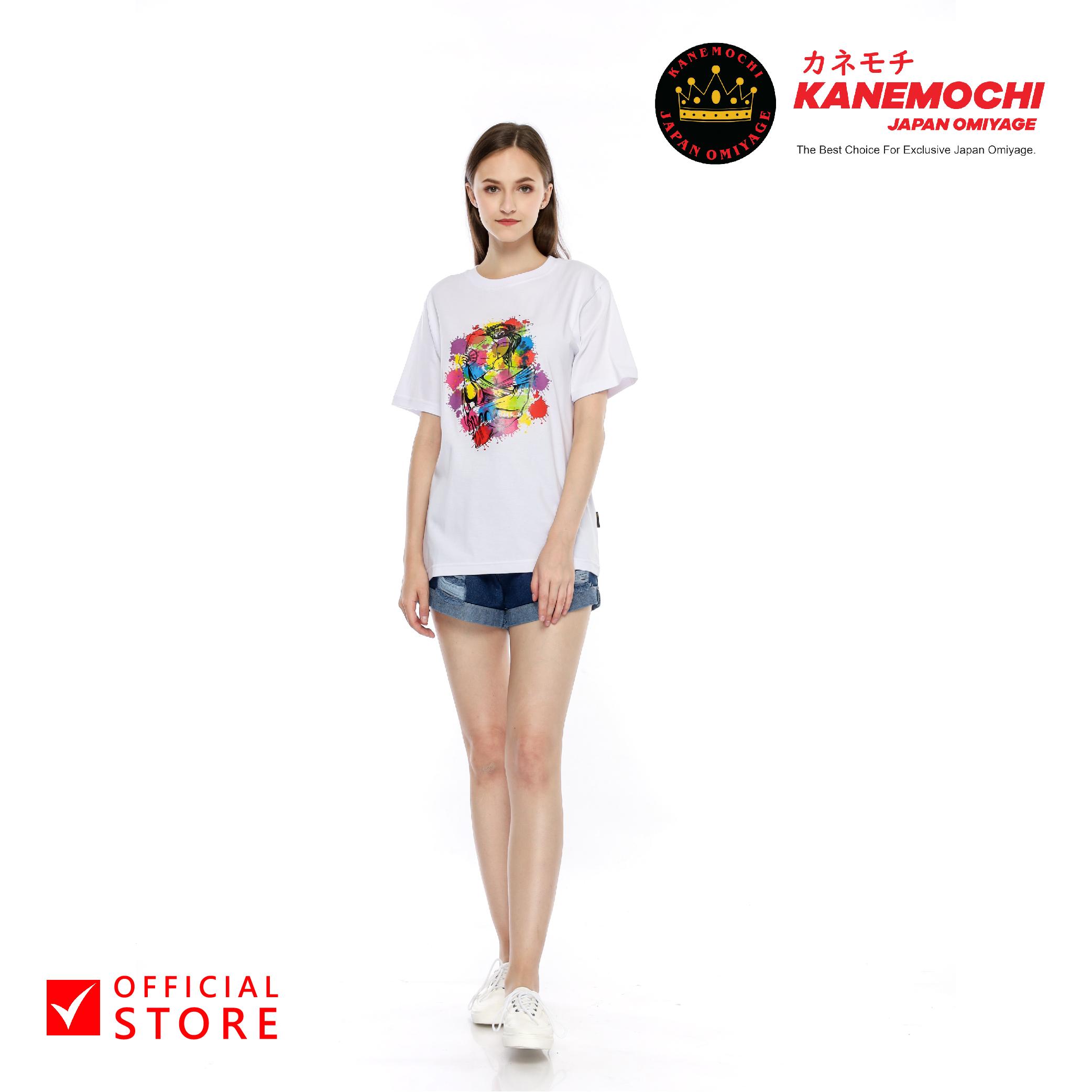 Kanemochi Japan Premium Kaos White Geisha Splash -...