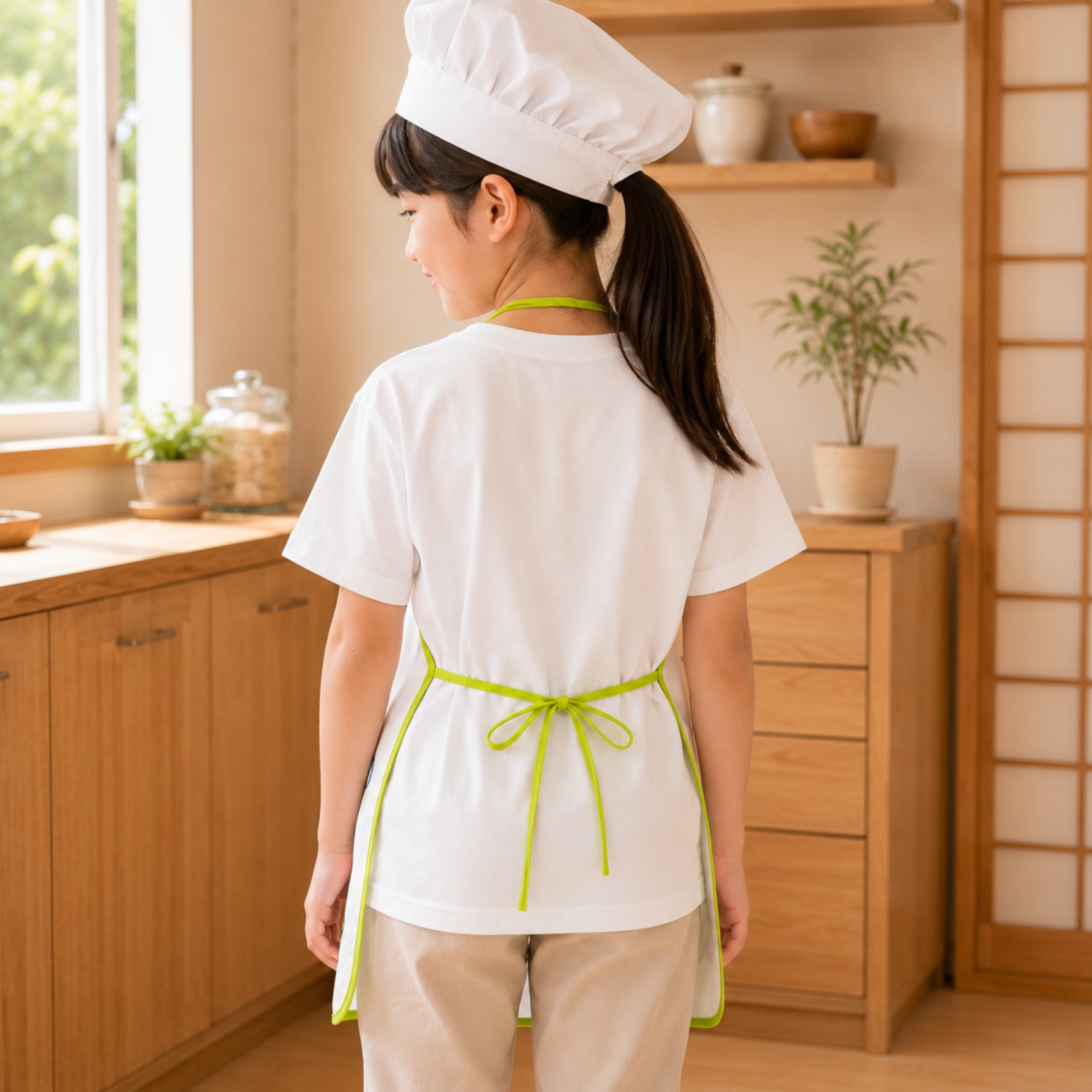 Japanese Kawaii Kids Apron Doraemon - Kanemochi Ce... - Gambar 2