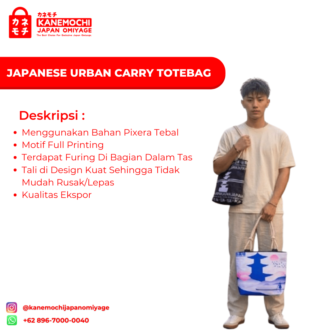 Japanese Urban Carry Totebag | Tas Jinjing Tali Su... - Gambar 13