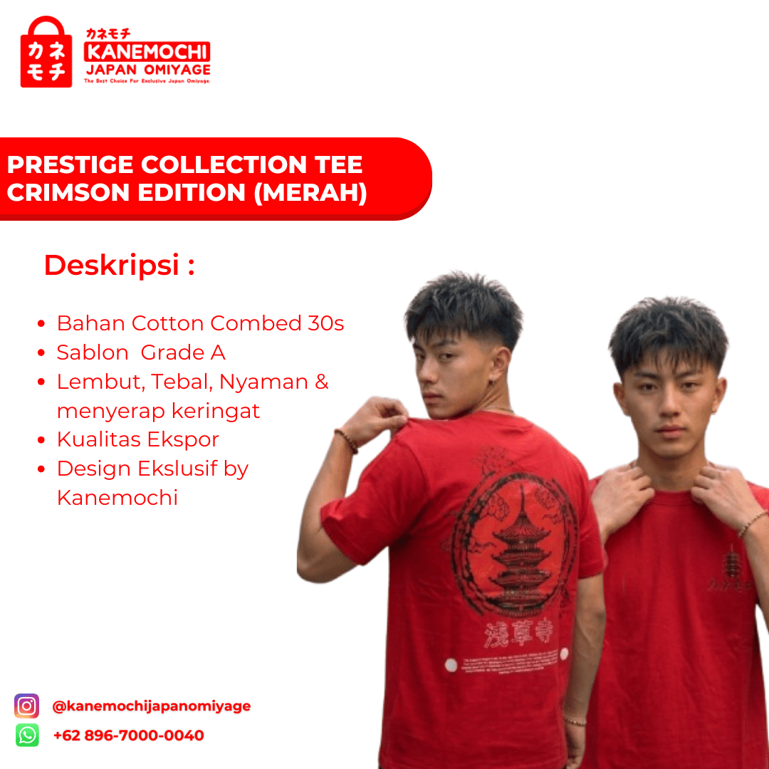 PRESTIGE COLLECTION TEE CRIMSON EDITION (RED) - KA... - Gambar 5