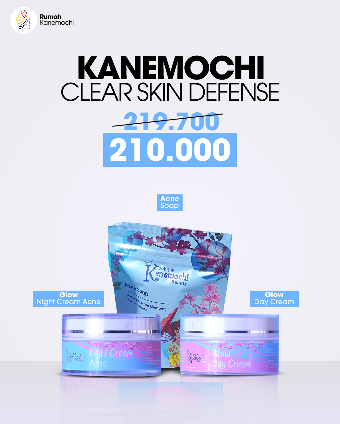 KANEMOCHI CLEAR SKIN DEFENSE  - PAKET ACNE - Skinc...