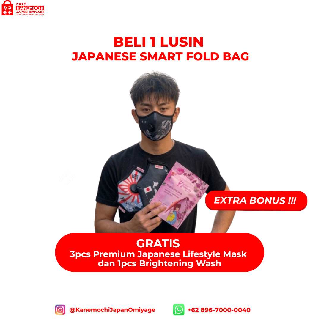 Japanese Smart Fold Bag | Tas Belanja Lipat Motif... - Gambar 38
