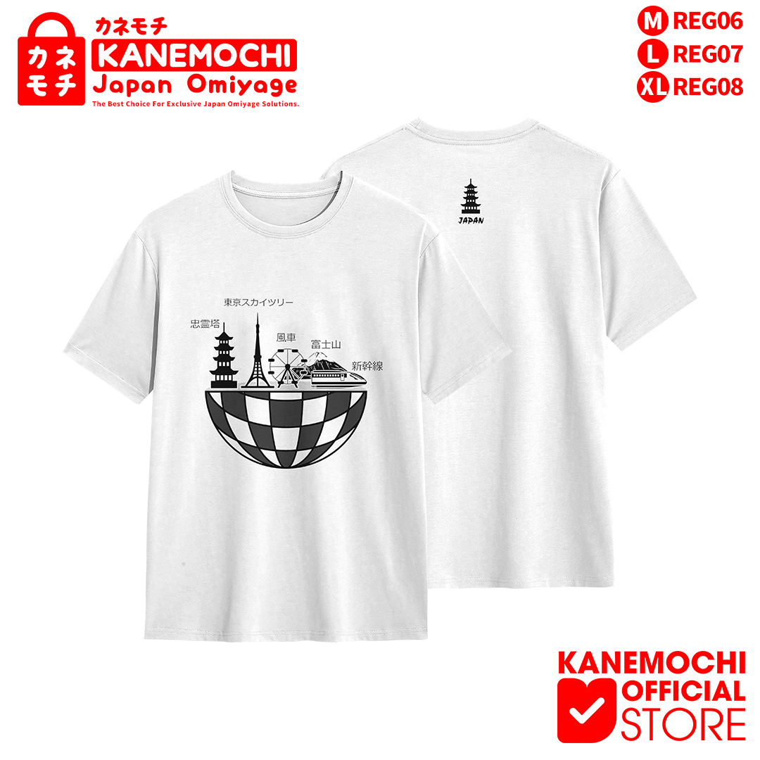 KANEMOCHI T-SHIRT - KANEMOCHI KAOS PUTIH UNISEX MO...