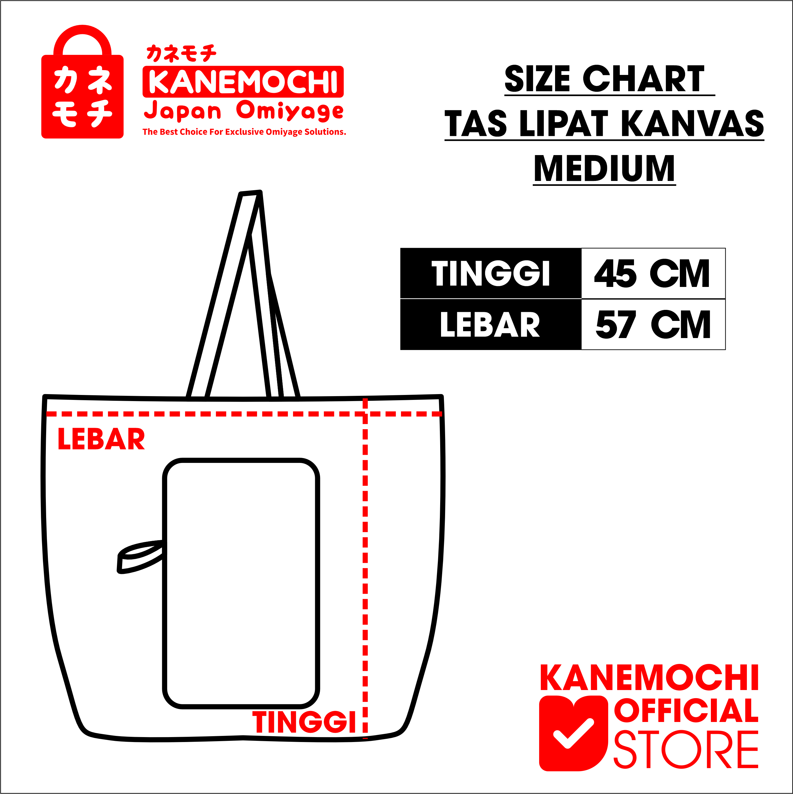 KANEMOCHI BAG / TAS LIPAT KANVAS SERBAGUNA MOTIF J... - Gambar 13