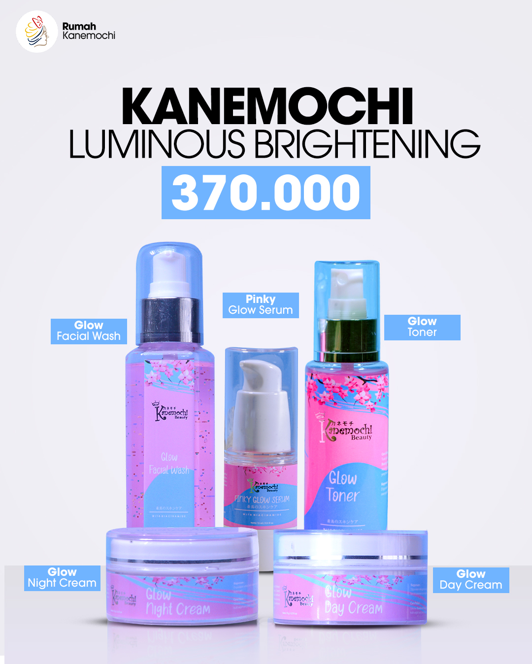 KANEMOCHI CARE PINK MAGIC GLOW SOAP - LUMINOUS BRI...