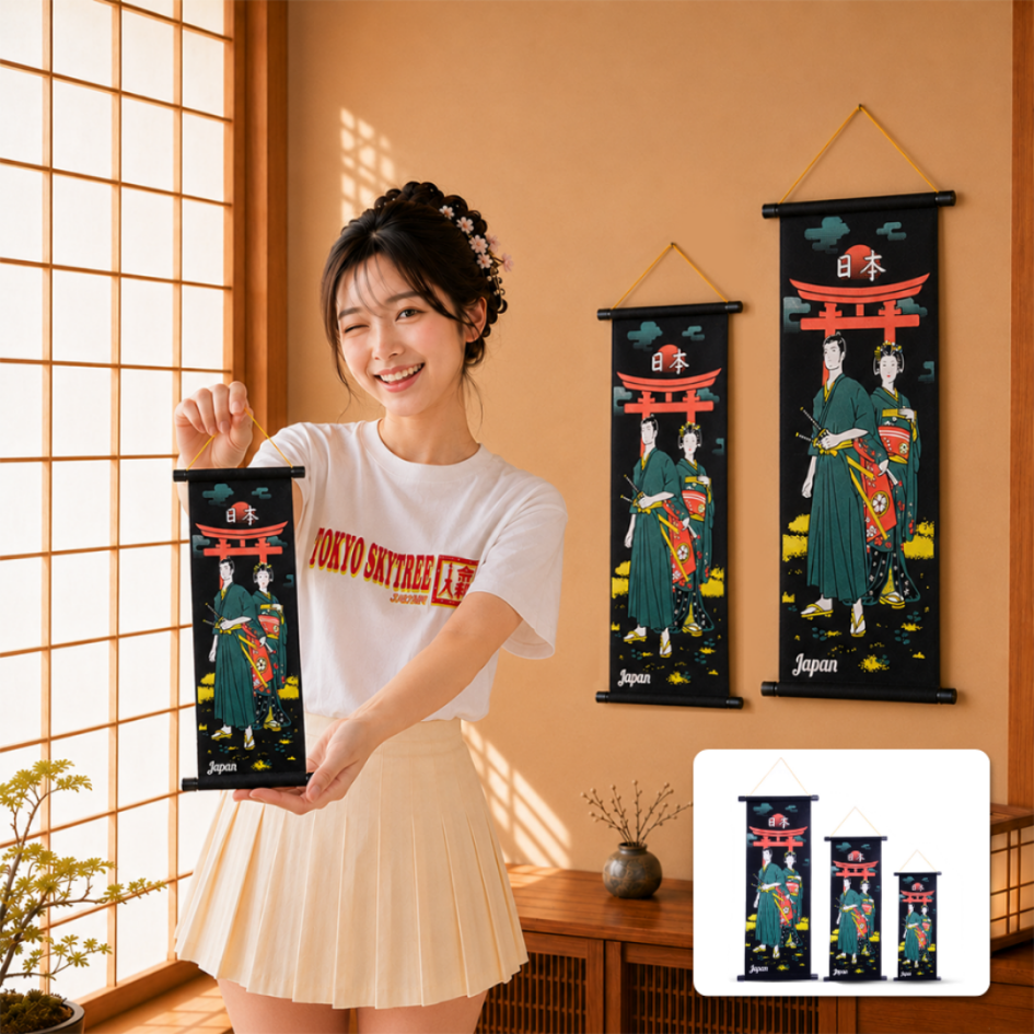 Kakejiku Colorful Signature KENSHIN & GEISHA-KANEM...