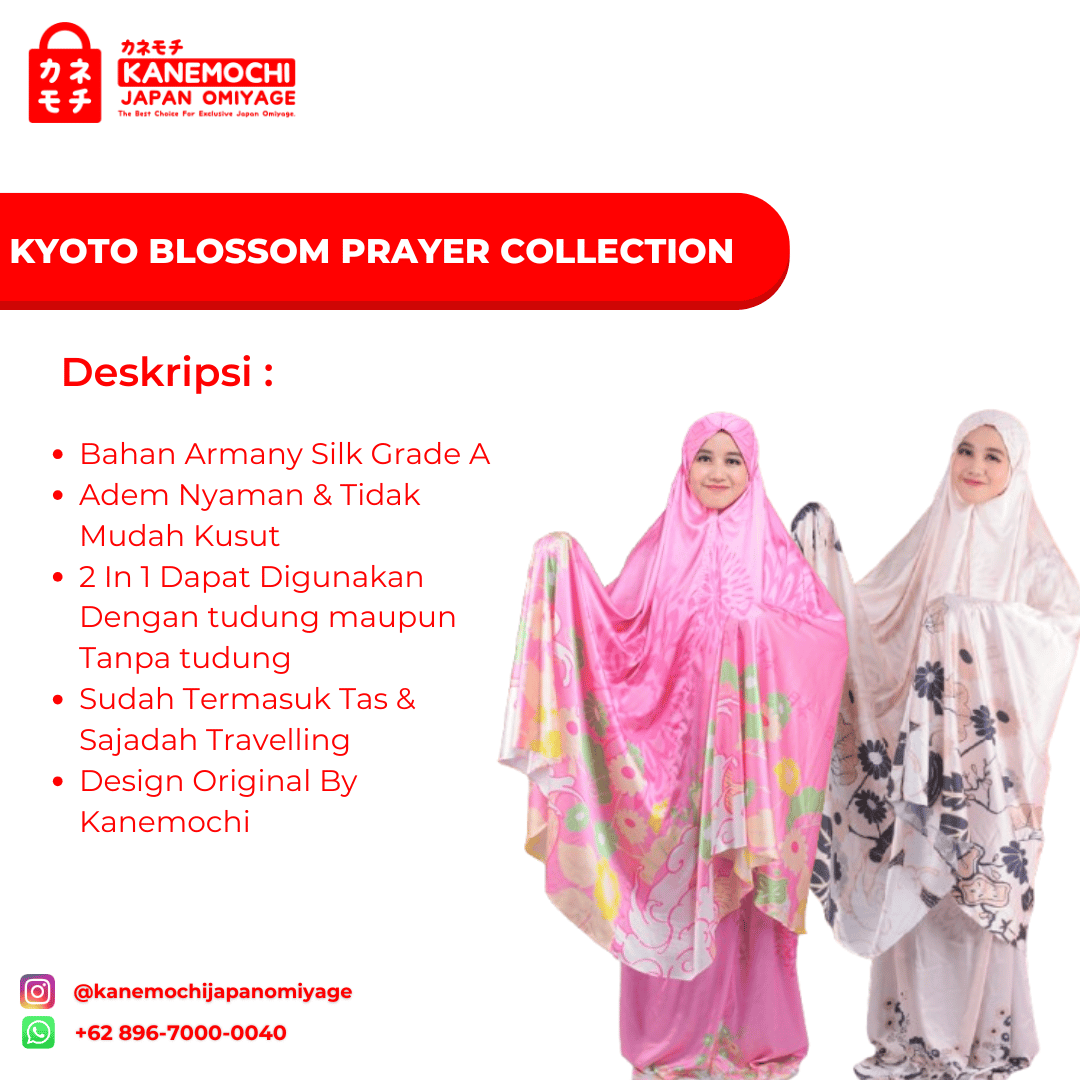 KYOTO BLOSSOM PRAYER COLLECTION - MUKENA ARMANI SI... - Gambar 3