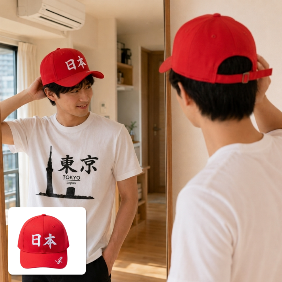 Japanese Streetwear Lifestyle Cap Red Edition | To... - Gambar 6