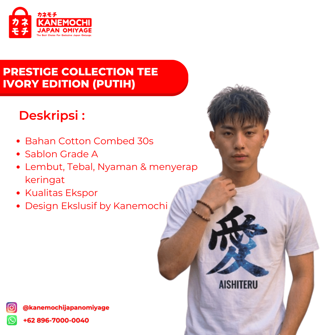 PRESTIGE COLLECTION TEE IVORY EDITION - KAOS UNISE... - Gambar 6
