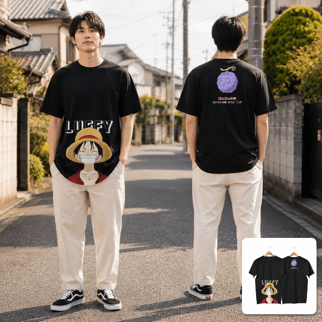 LEGACY COLLECTION TEE LUFFY ONE PIECE (BLACK) 30S...