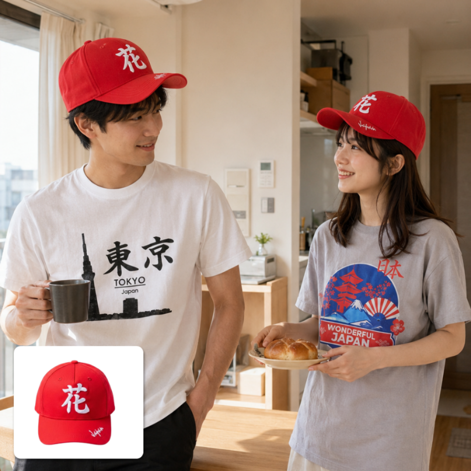 Japanese Streetwear Lifestyle Cap Red Edition | To... - Gambar 2