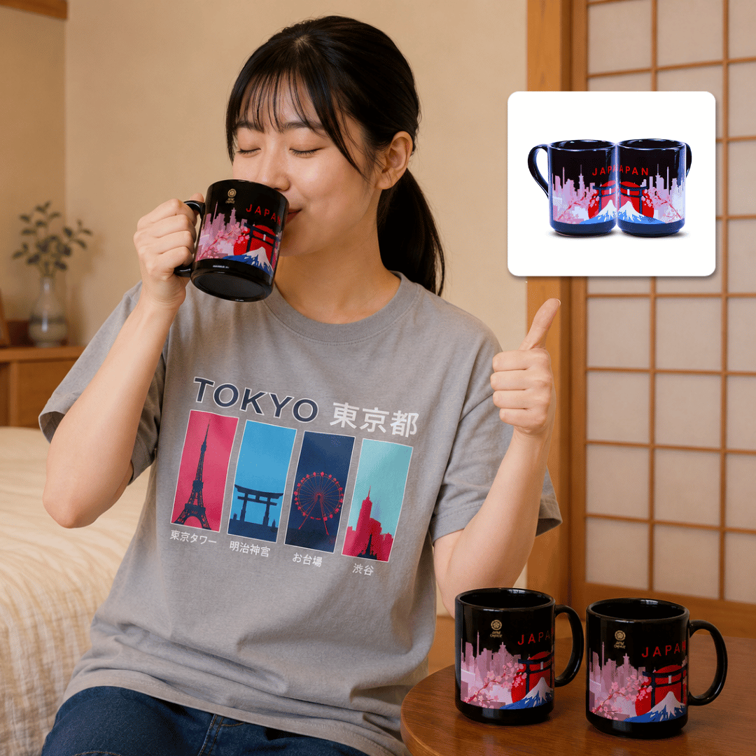 Tokyo Black Label Mug | Mug Keramik Motif Jepang H... - Gambar 10