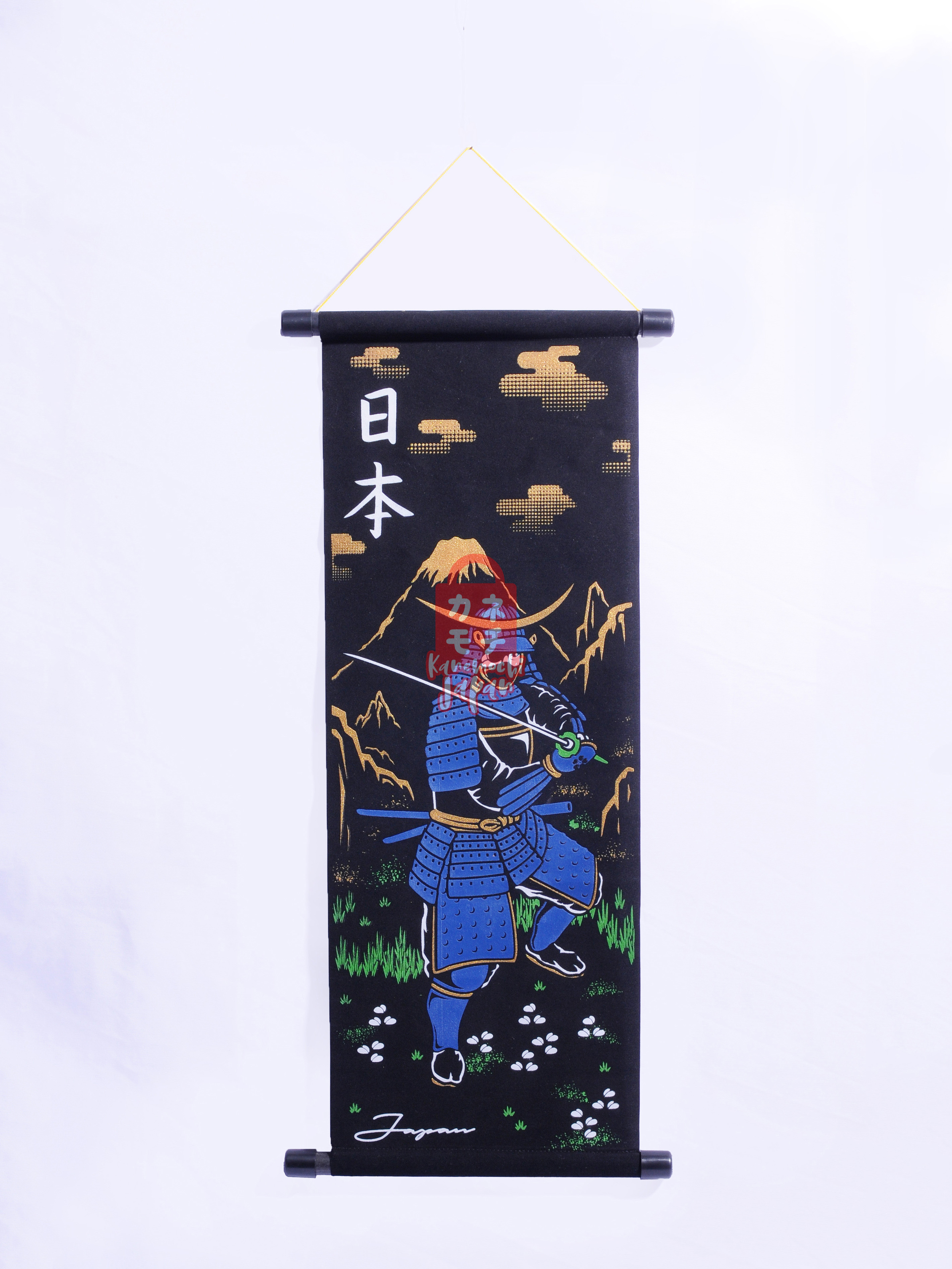 KANEMOCHI KAKEJIKU BLUE SAMURAI JAPAN - HIASAN DIN... - Gambar 2