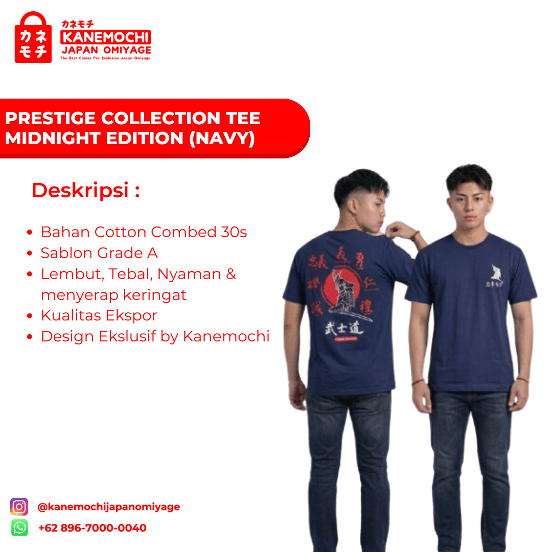 PRESTIGE COLLECTION TEE MIDNIGHT EDITION (NAVY) -... - Gambar 3