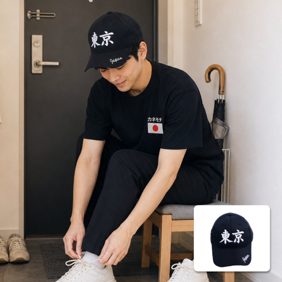 Japanese Streetwear Lifestyle Cap Black Edition |... - Gambar 2