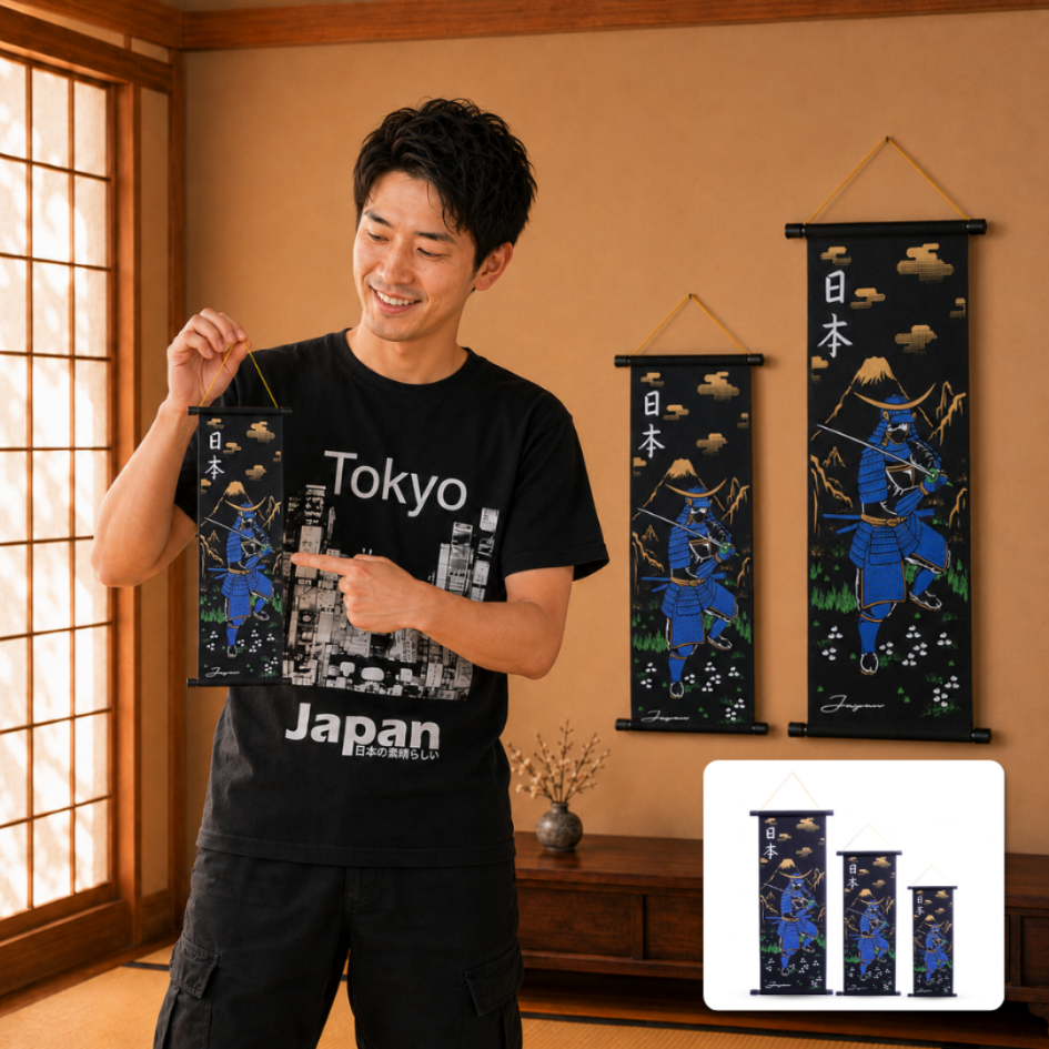 Kakejiku Colorful Signature BLUE SAMURAI JAPAN - H...