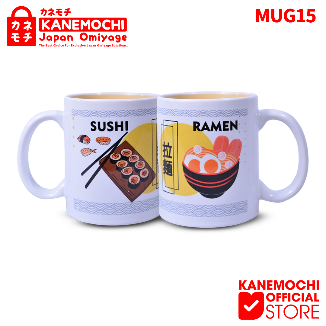 KANEMOCHI MUG KERAMIK WHITE SOUVENIR GELAS KHAS JE... - Gambar 6