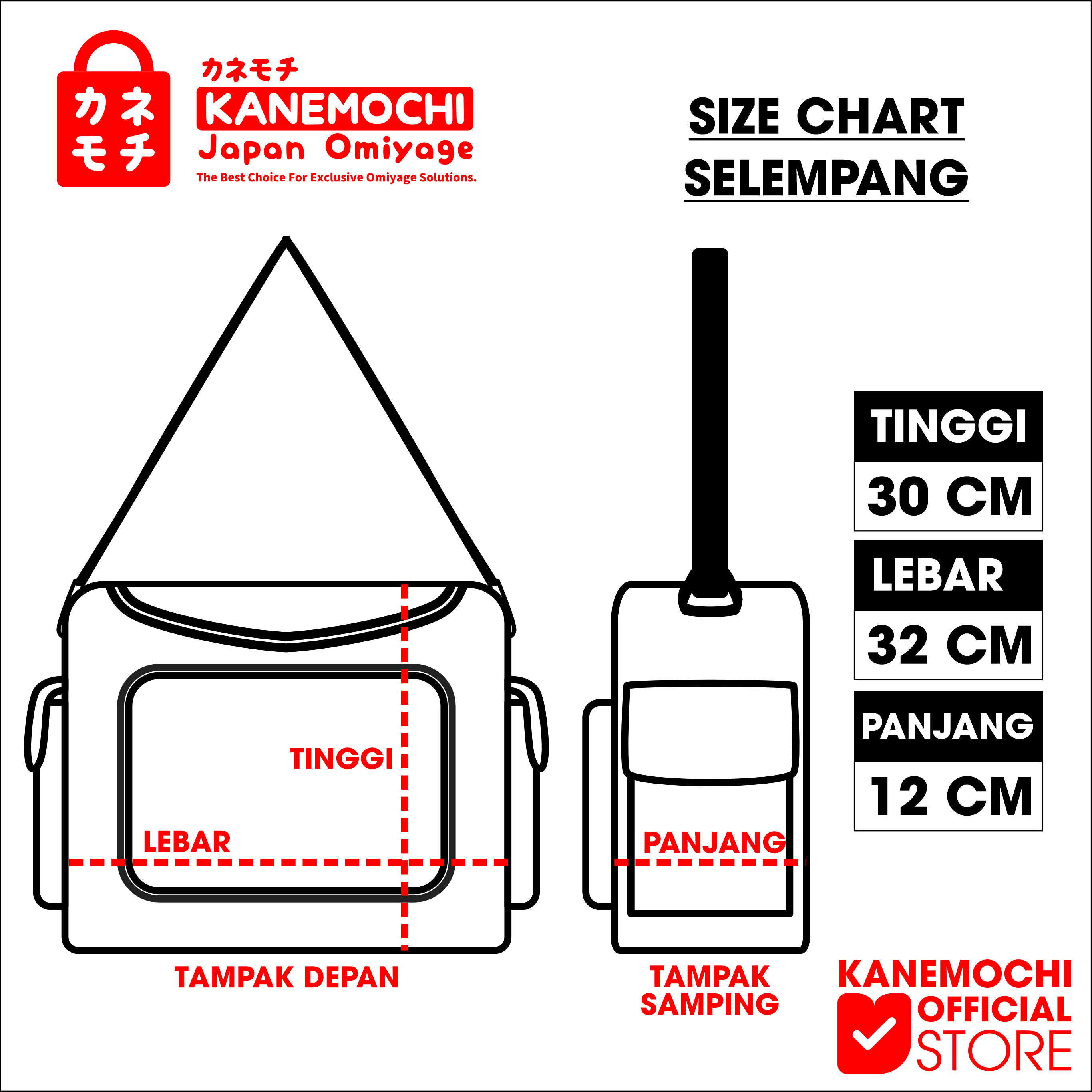 KANEMOCHI BAG 4 IN 1 - KANEMOCHI TAS SELEMPANG - K... - Gambar 4