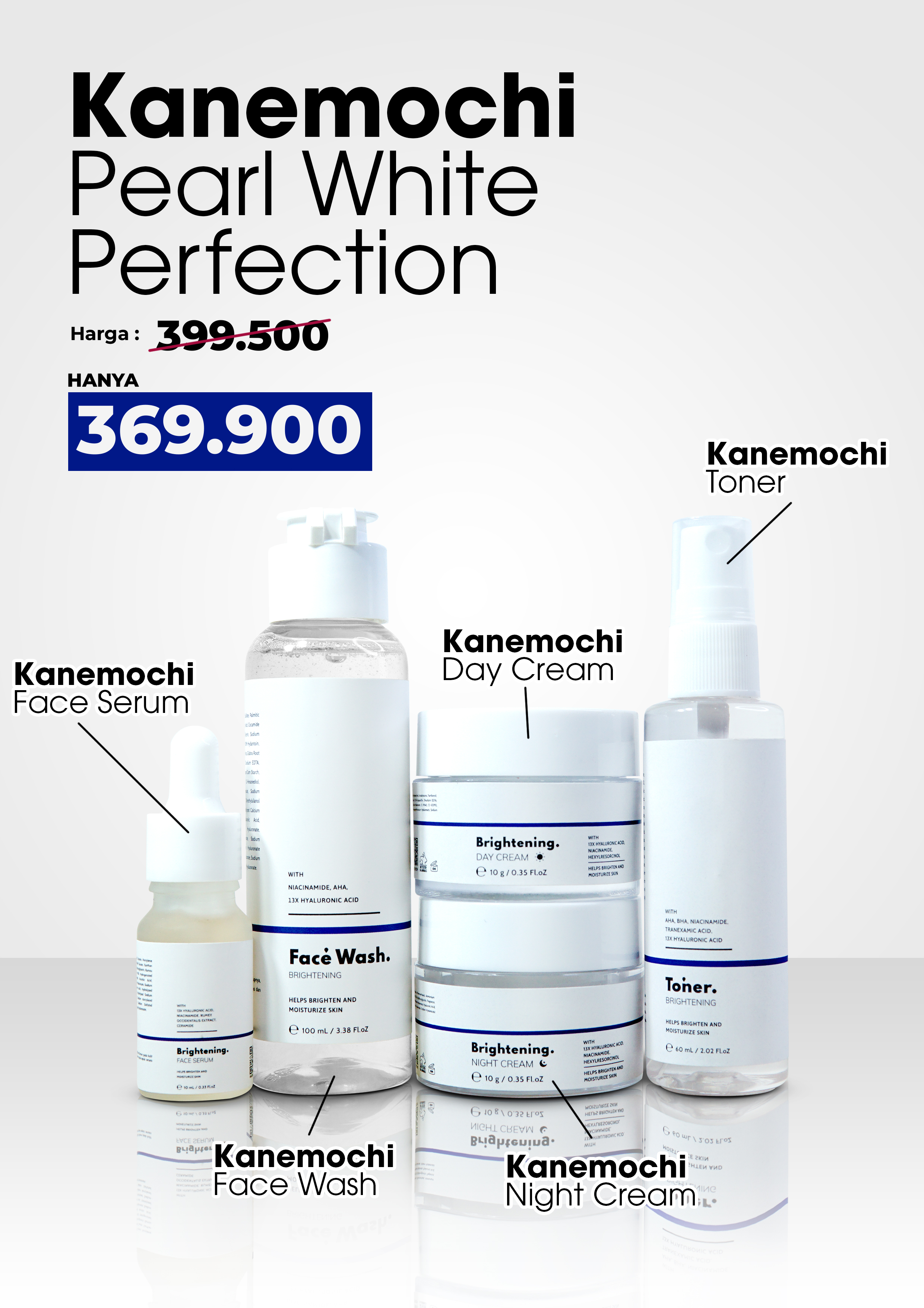 KANEMOCHI CARE SKINCARE WHITELABEL GLOW FACIAL WAS... - Gambar 3