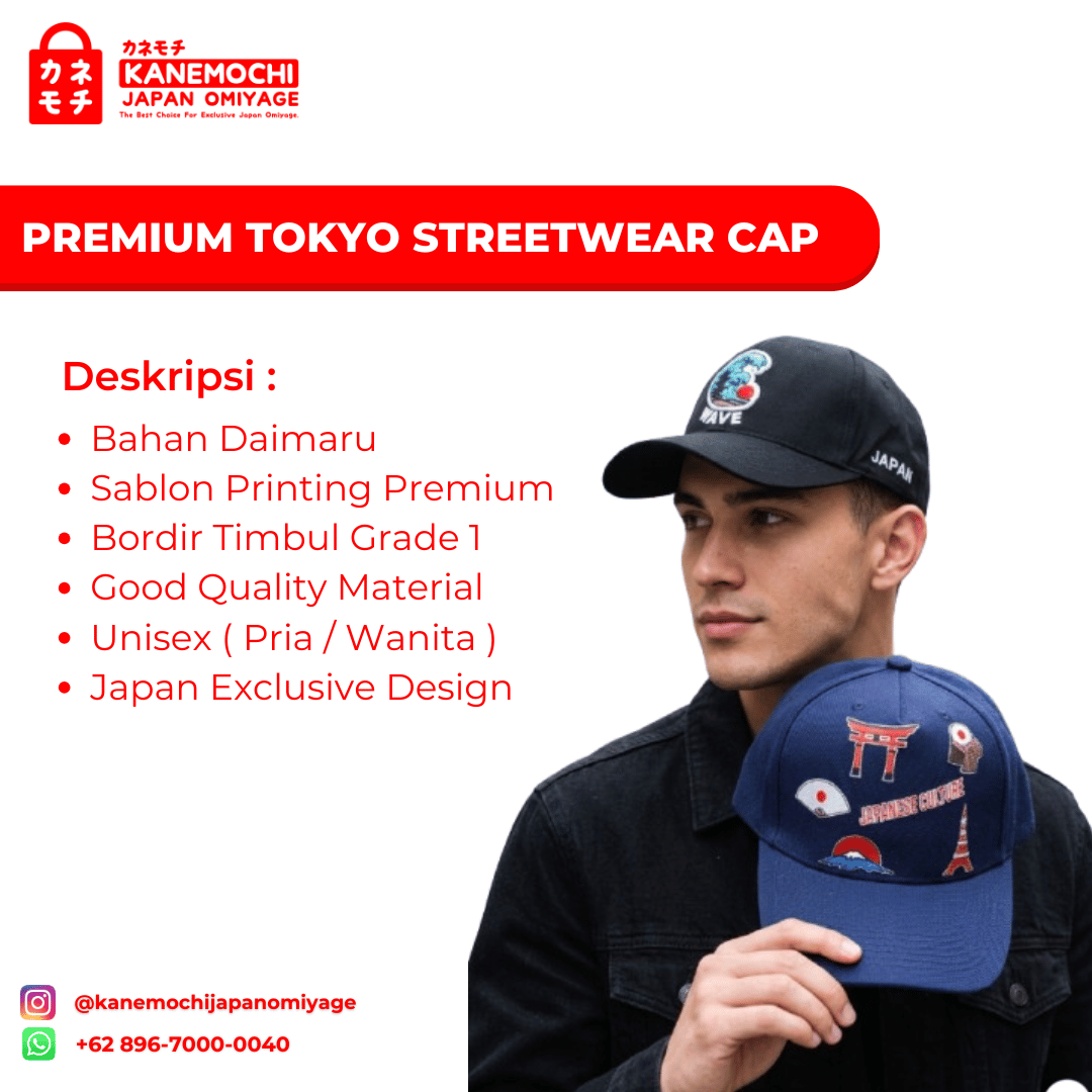 Premium Tokyo Streetwear Cap | Topi Streetwear Jep... - Gambar 15