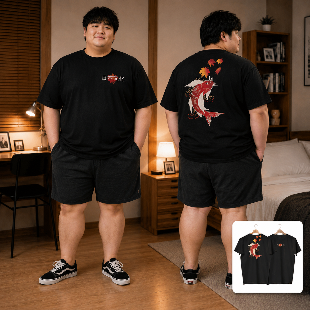 IMPERIAL COLLECTION TEE RED KOI JAPAN (BLACK) - CO... - Gambar 5