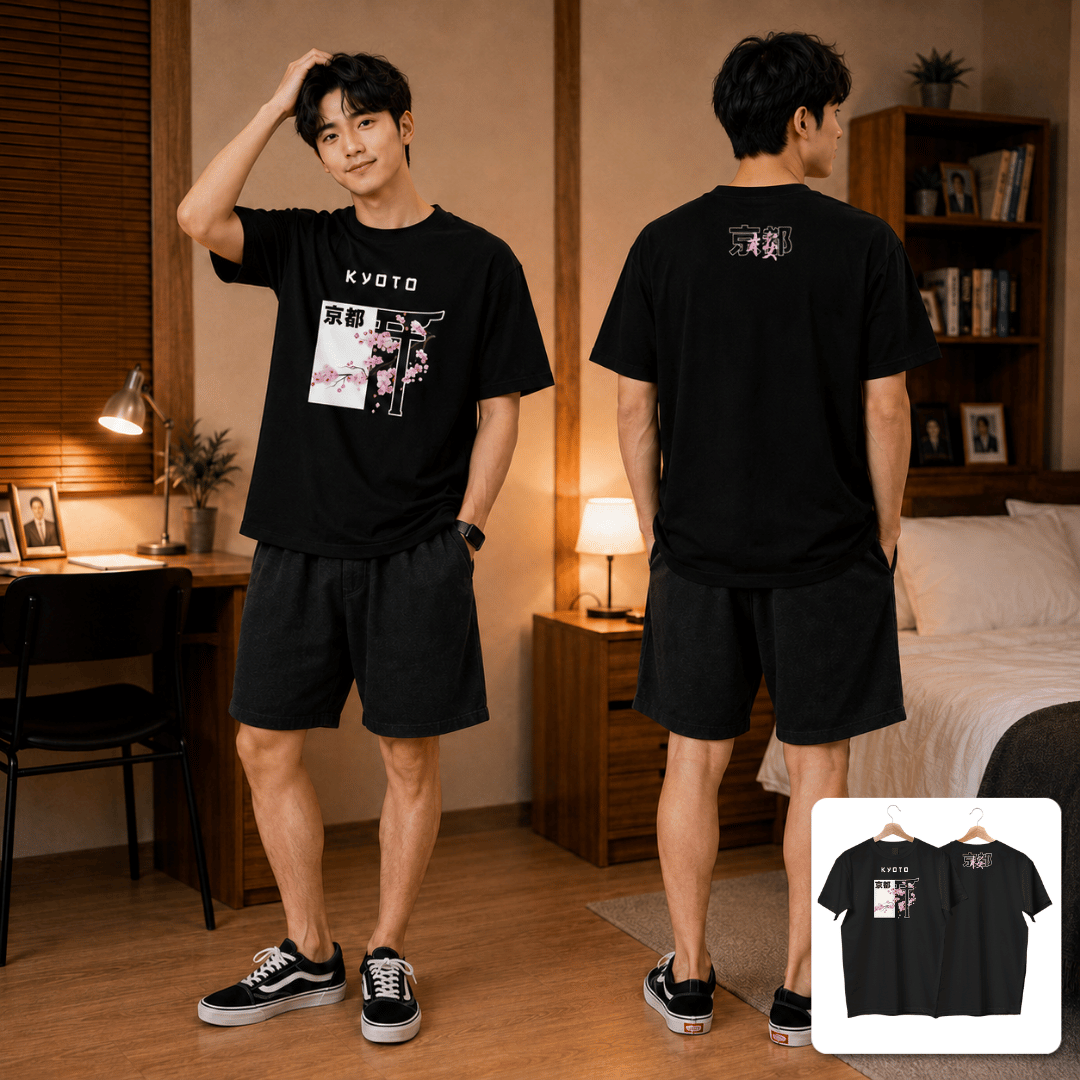 MASTERPIECE COLLECTION TEE JAPAN LUXURY KYOTO (BLA...