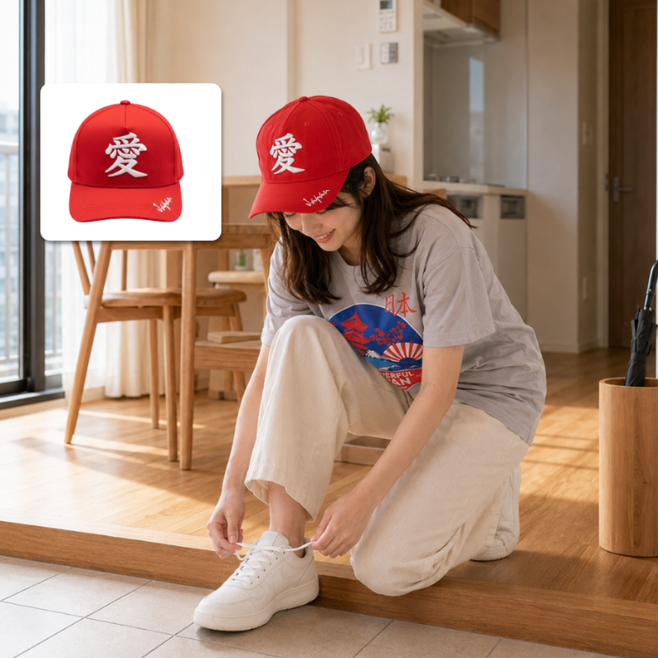 Japanese Streetwear Lifestyle Cap Red Edition | To... - Gambar 4